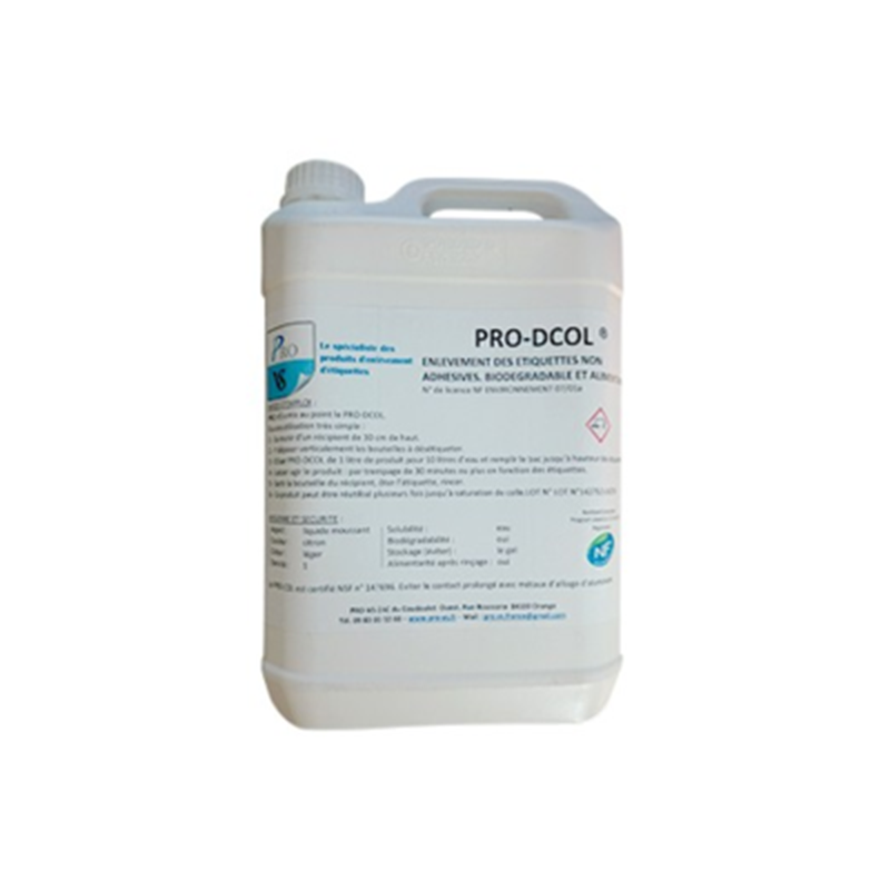 Décolle étiquette PRO-DCOL - Bidon 5L – STORE VINICOLE